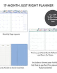 2027 Birds & Blooms Just Right Monthly Planner