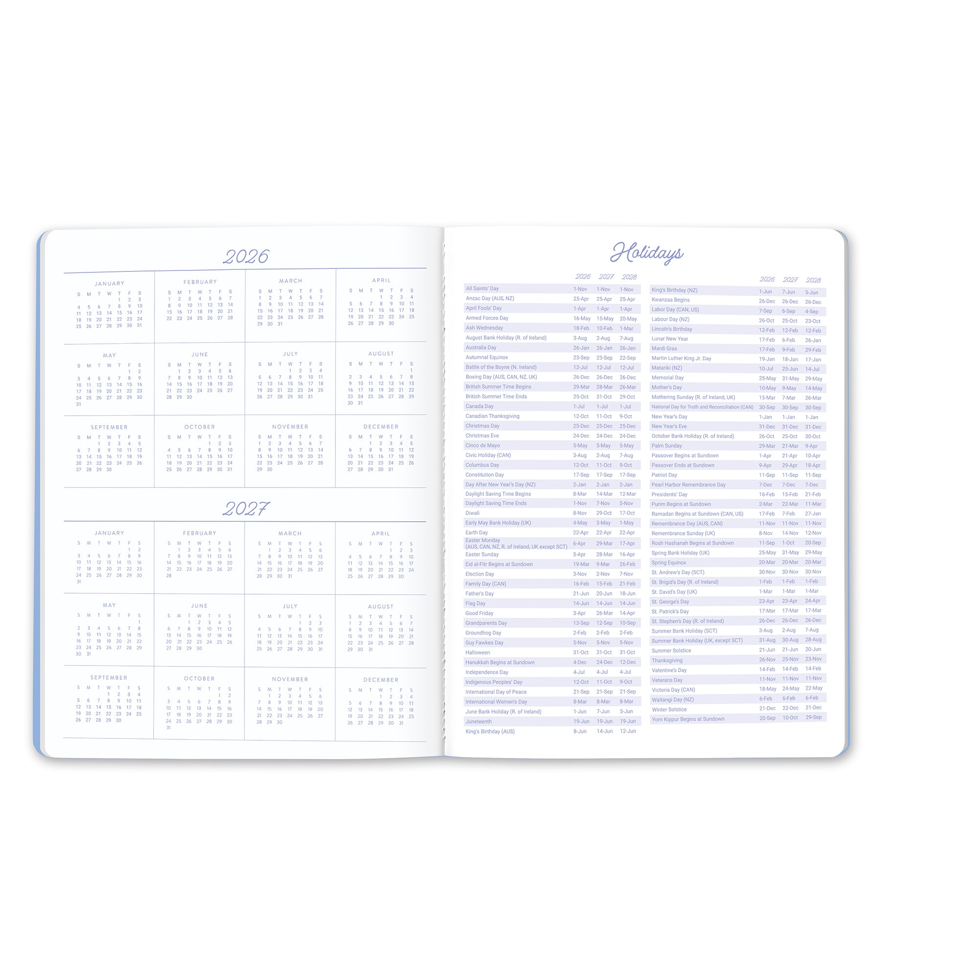 2027 Birds &amp; Blooms Just Right Monthly Planner