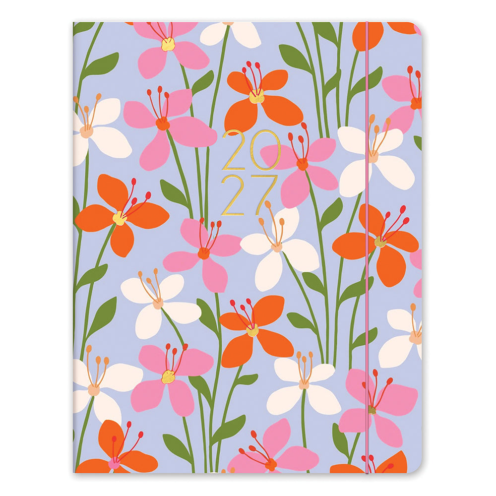2027 Secret Garden English-Spanish Bilingual Just Right Monthly Planner