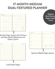 2027 Dots on Chai Medium Dual-Textured Planner