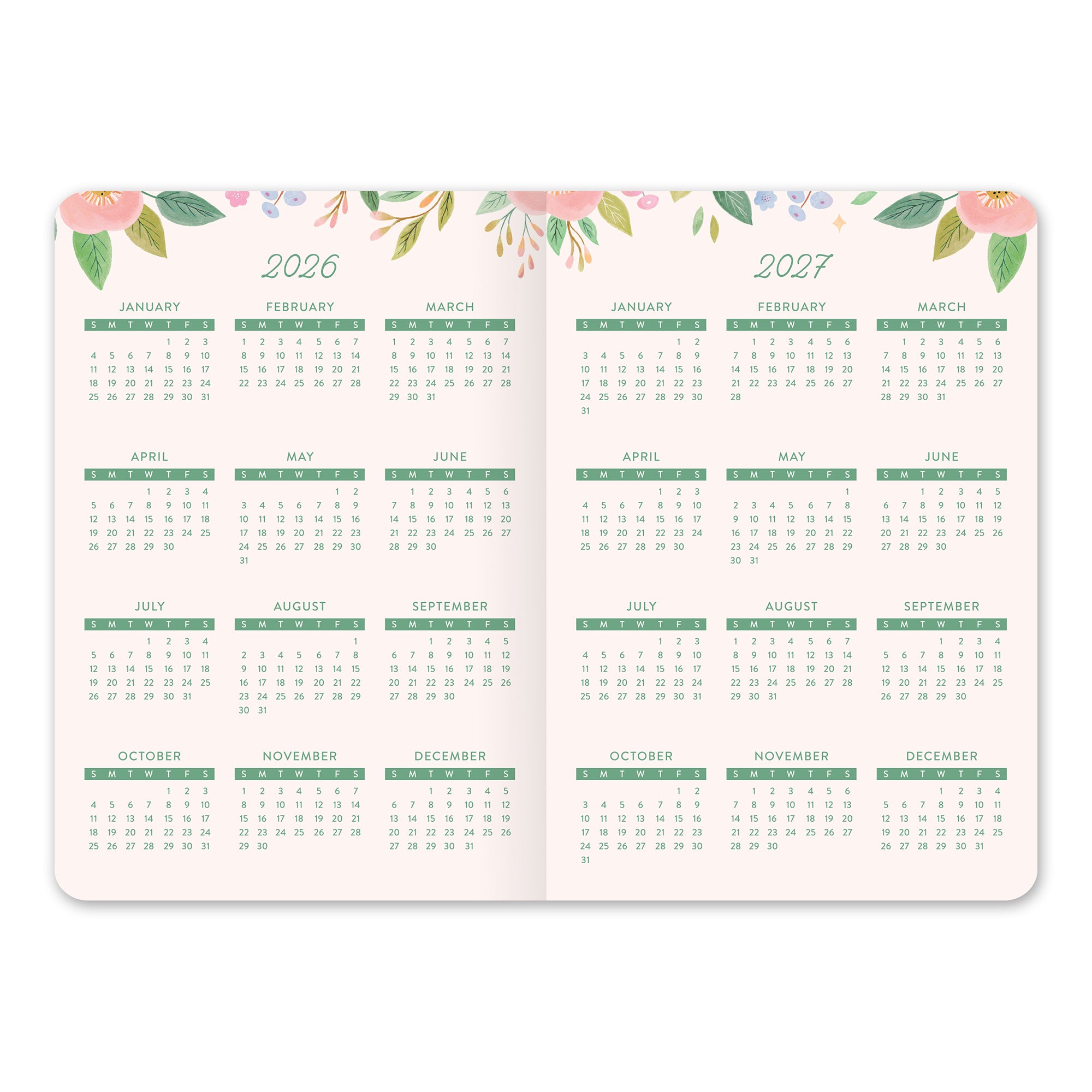 2027 Birds &amp; Blooms Monthly Pocket Planner