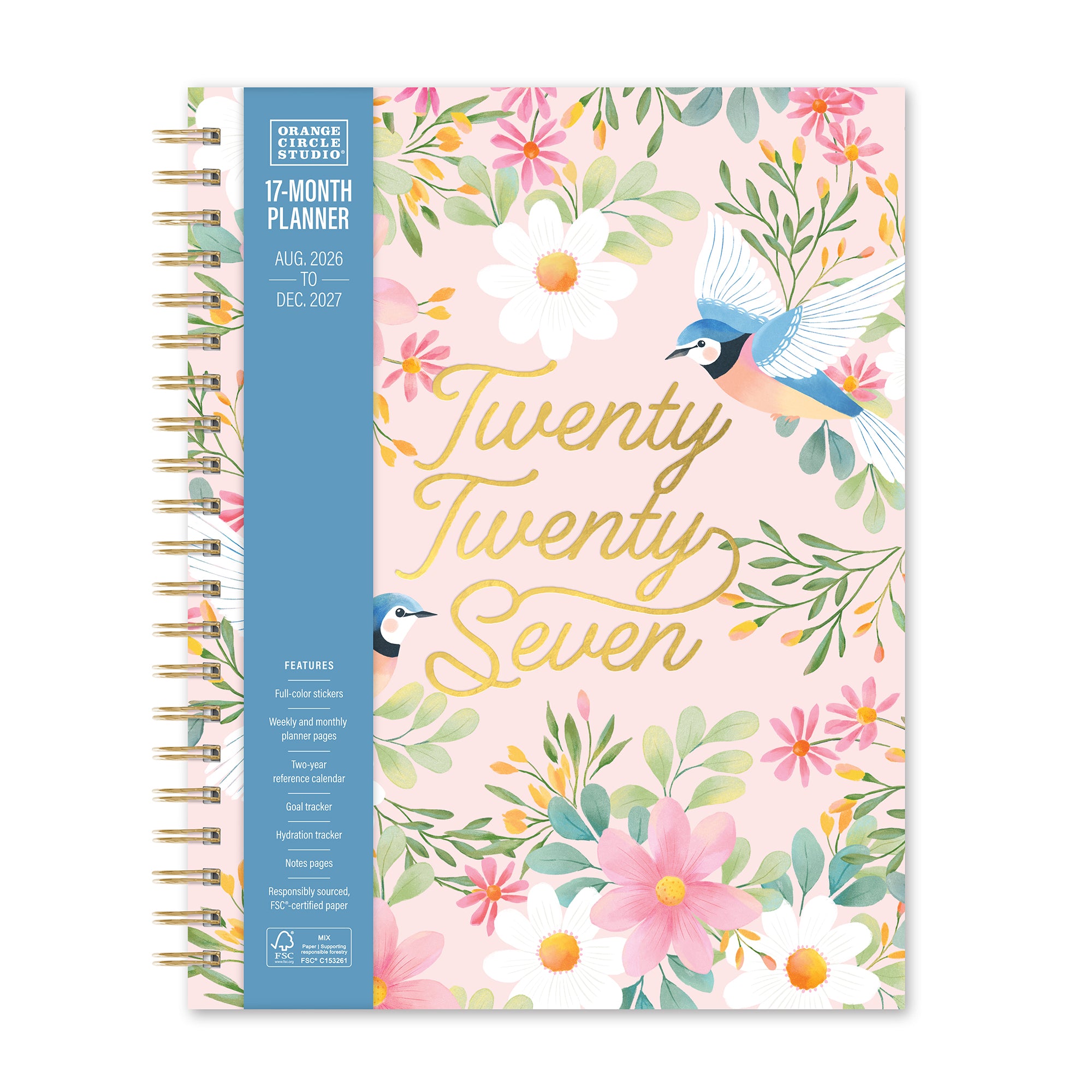 2027 Birds &amp; Blooms Extra-Large Spiral Planner
