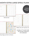 2027 Birds & Blooms Extra-Large Spiral Planner