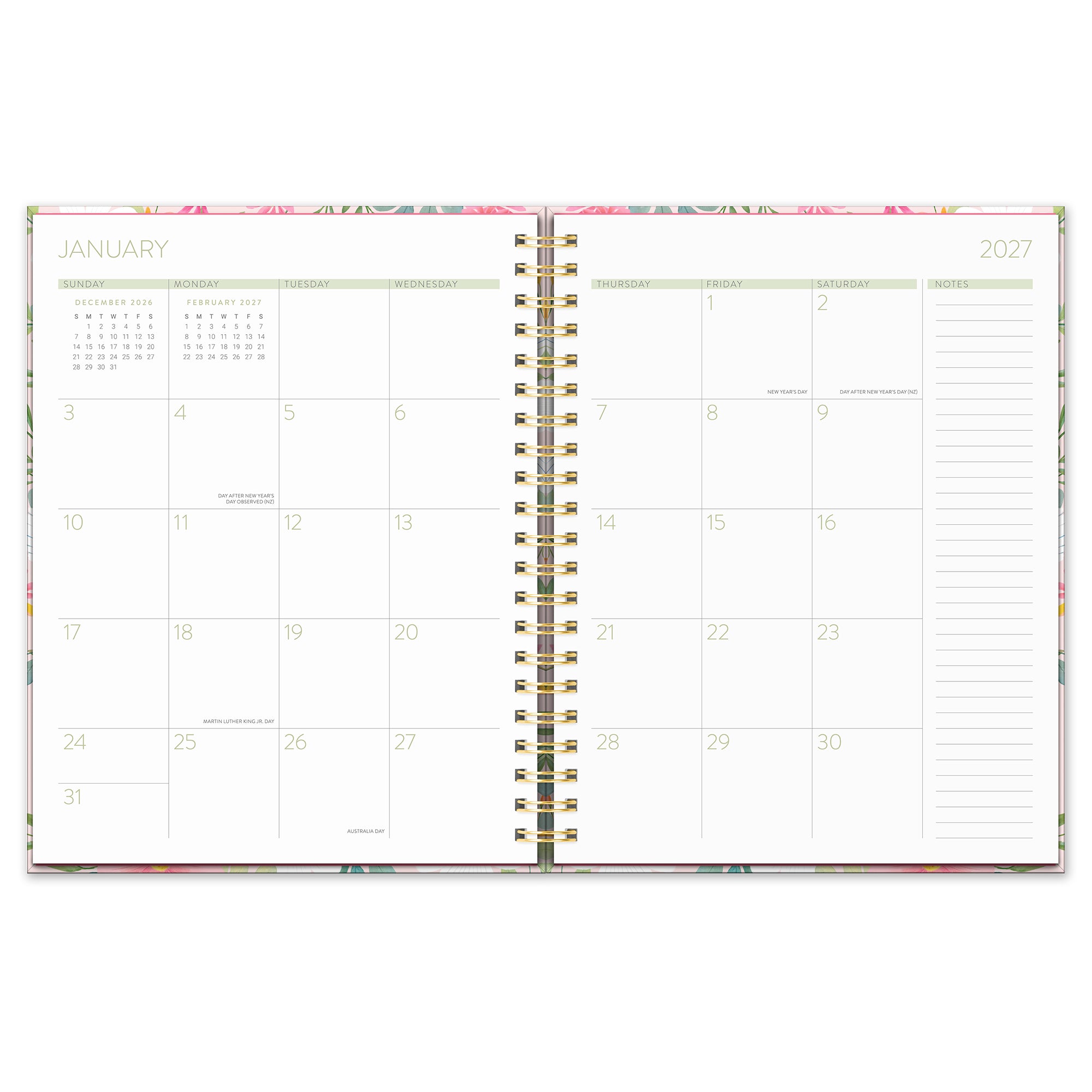 2027 Birds &amp; Blooms Extra-Large Spiral Planner