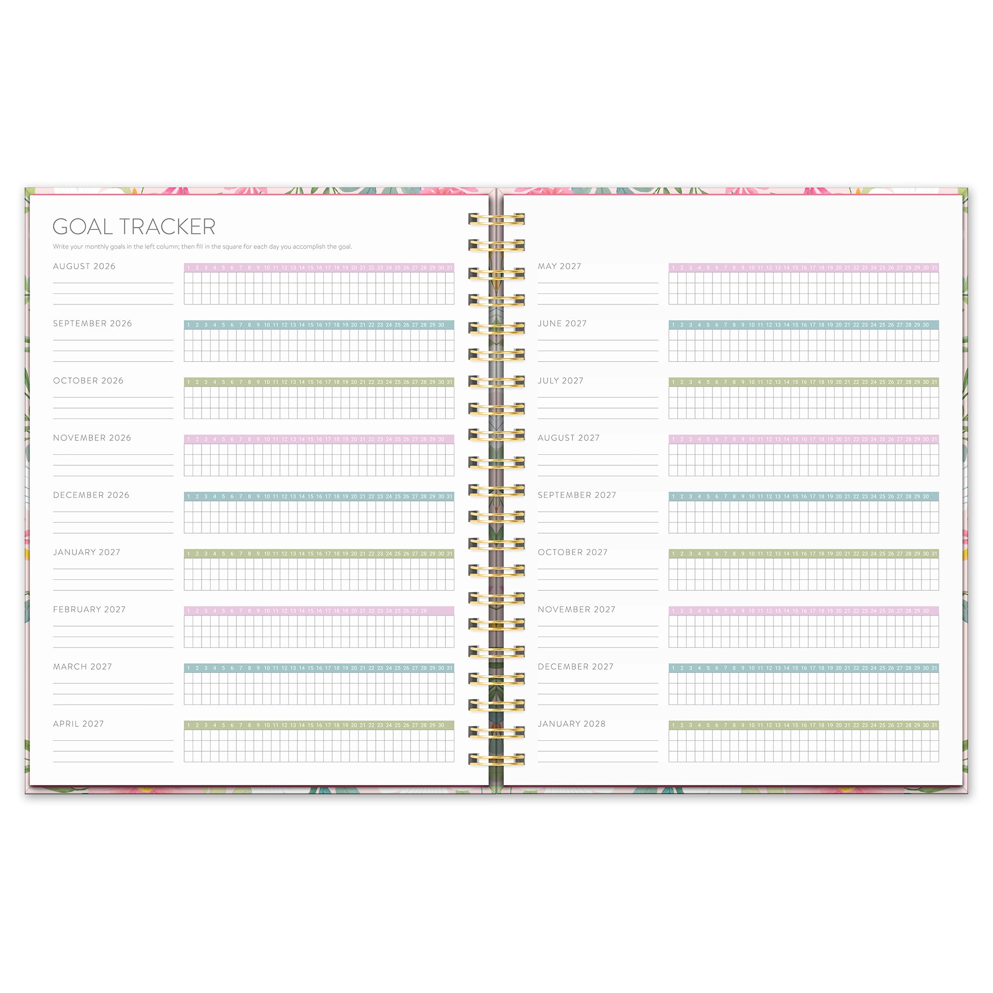 2027 Birds &amp; Blooms Extra-Large Spiral Planner