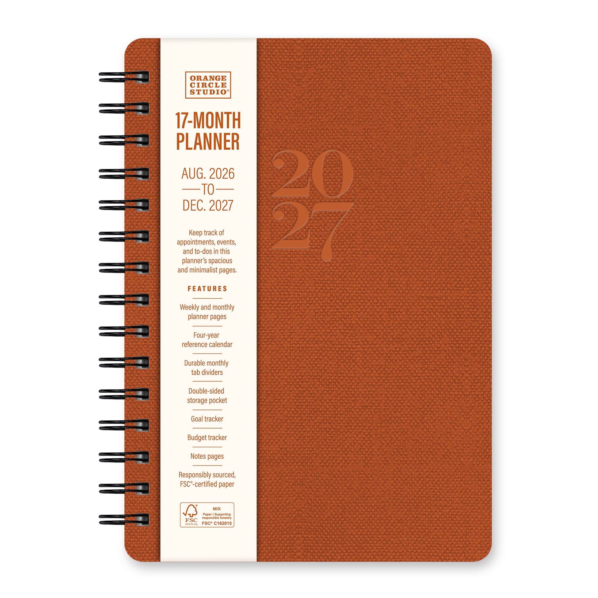 2027 Tawny Brown Agatha Planner