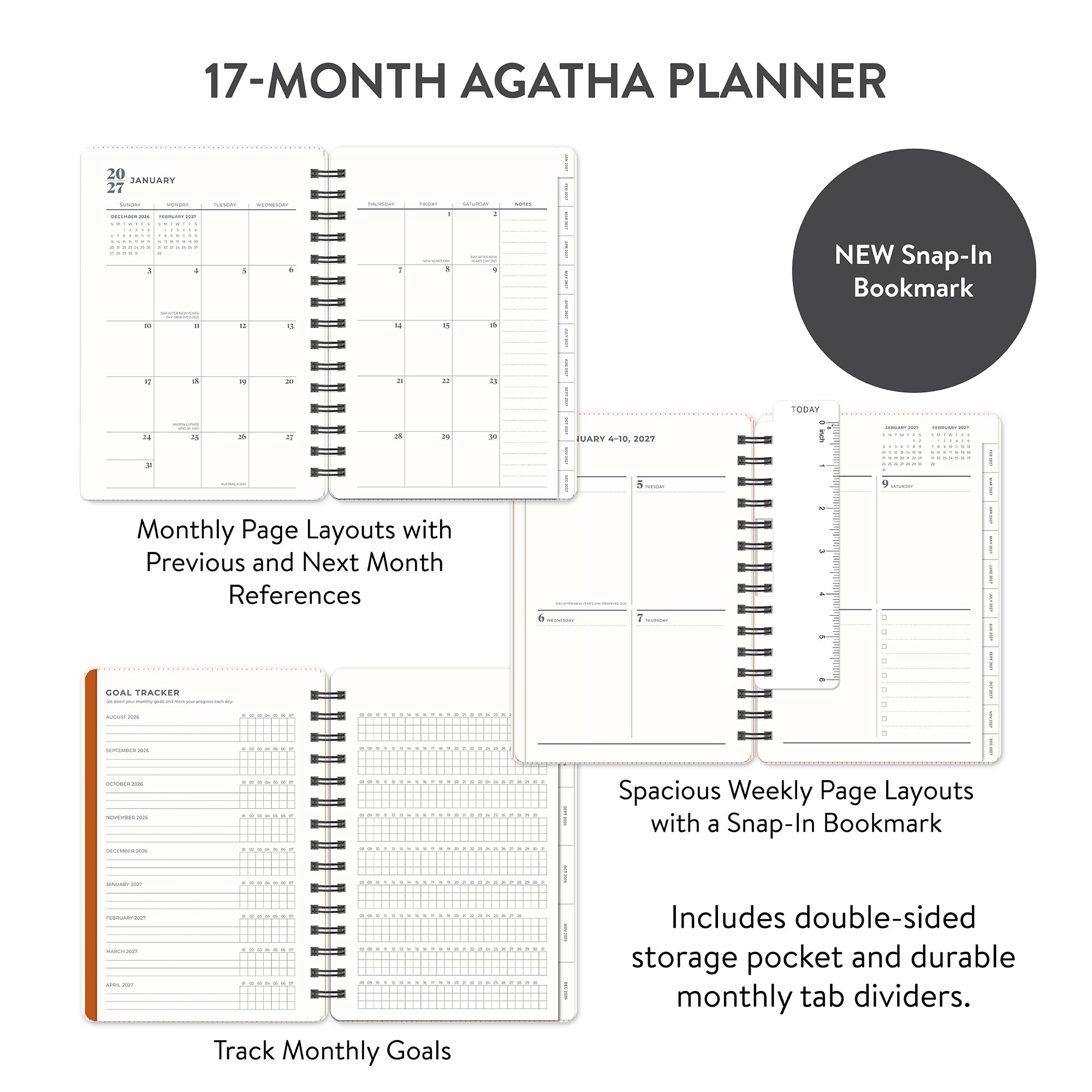 2027 Tawny Brown Agatha Planner