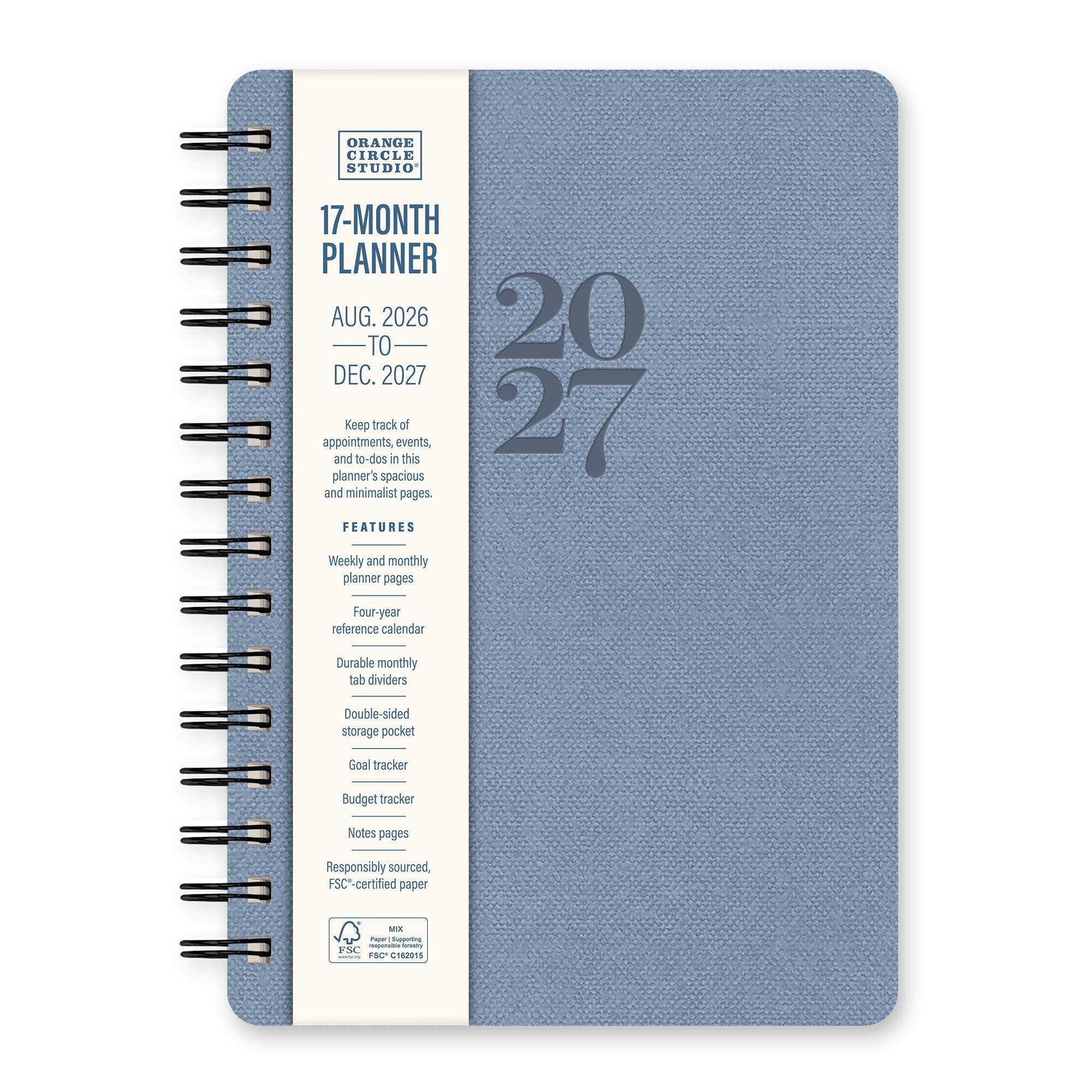 2027 Leisure Blue Agatha Planner