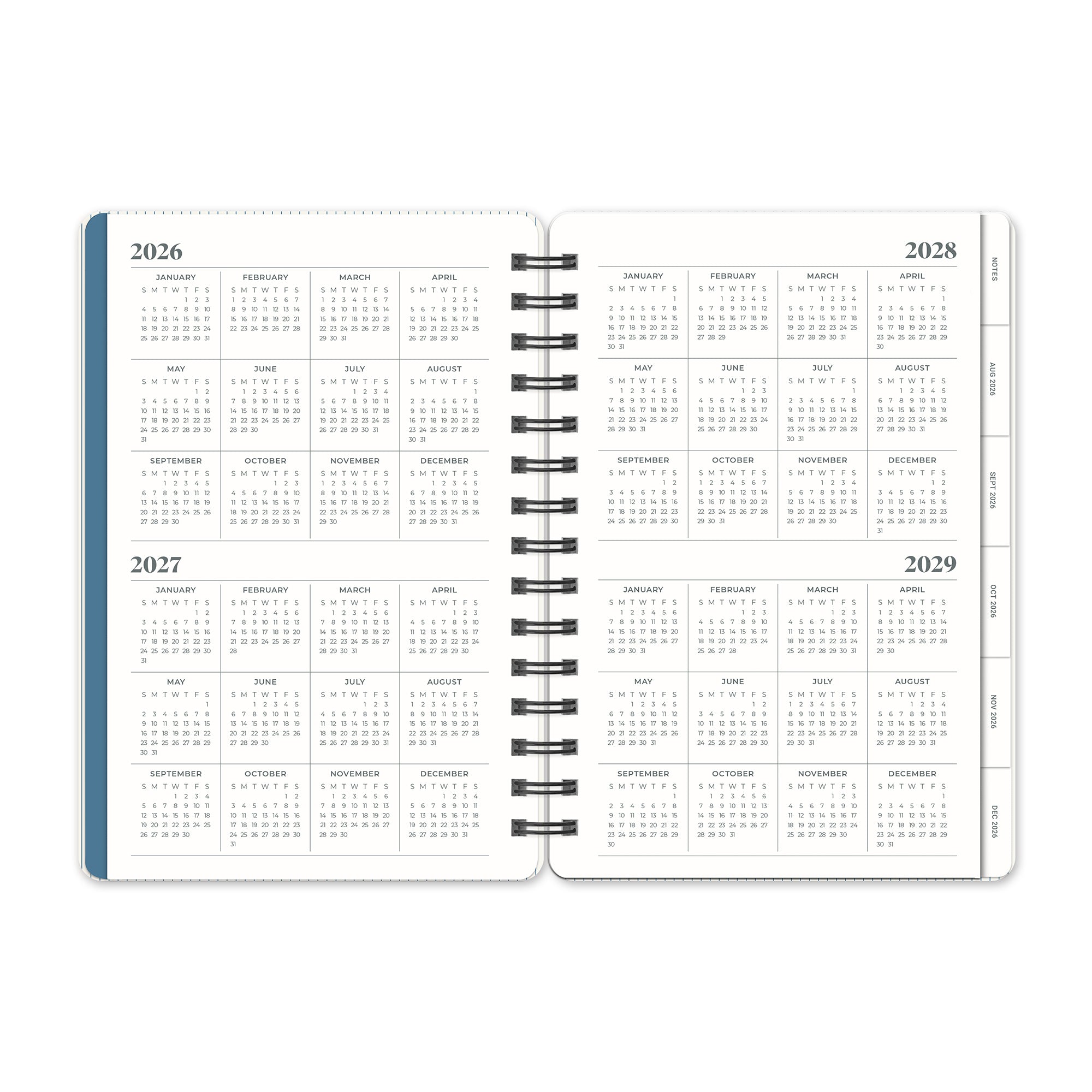 2027 Leisure Blue Agatha Planner