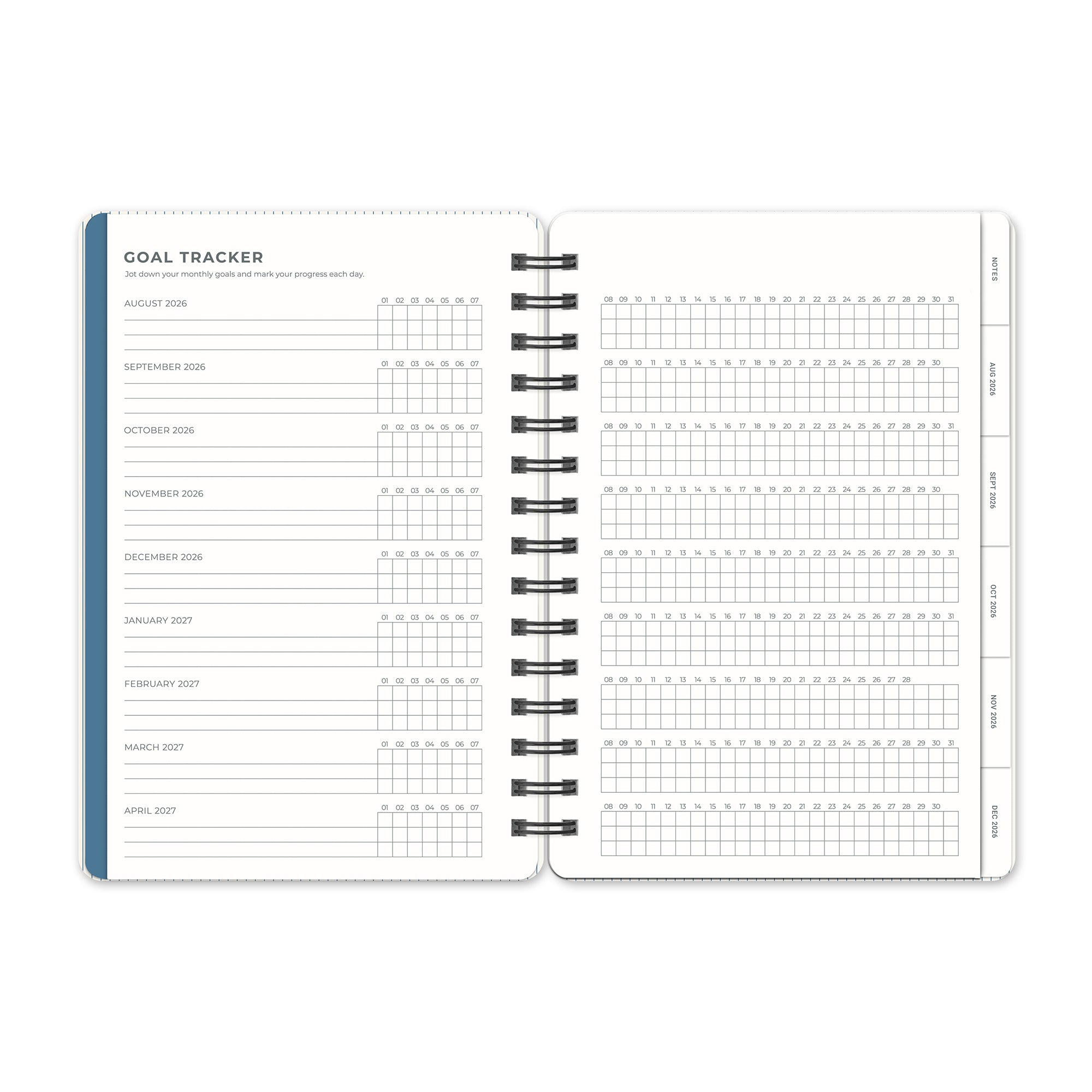 2027 Leisure Blue Agatha Planner