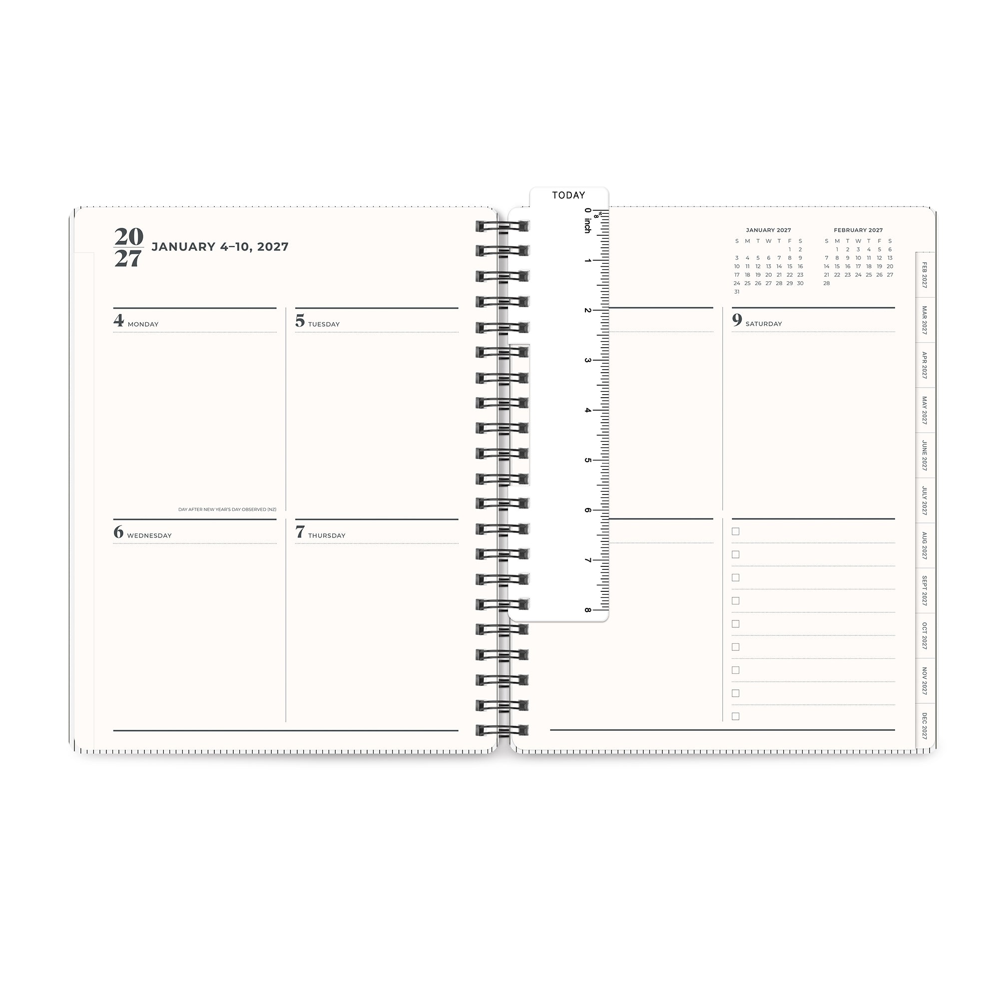 2027 Midnight Black Baxter Planner – Orange Circle Studio