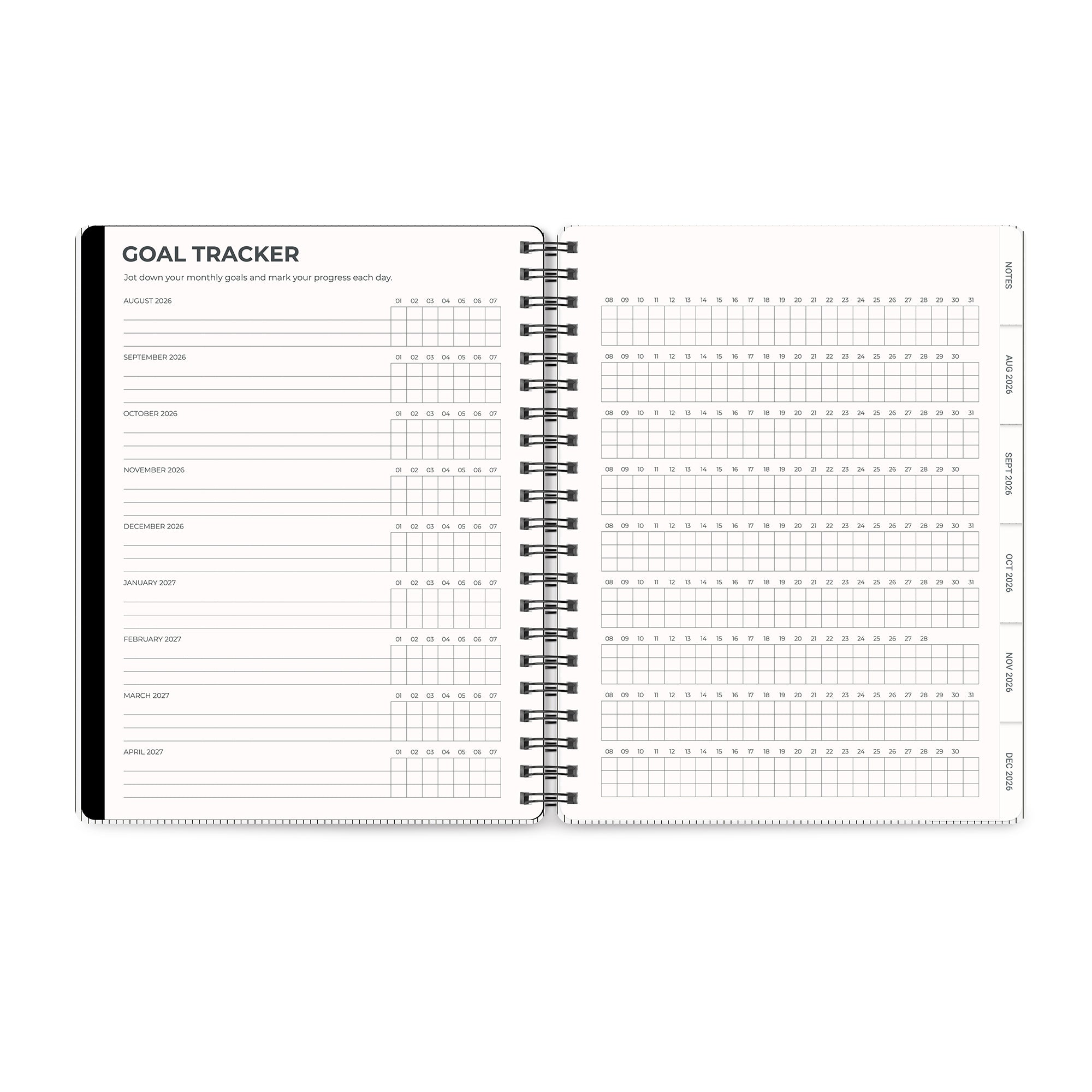 2027 Midnight Black Baxter Planner – Orange Circle Studio 2027 Midnight Black Baxter Planner – Orange Circle Studio
