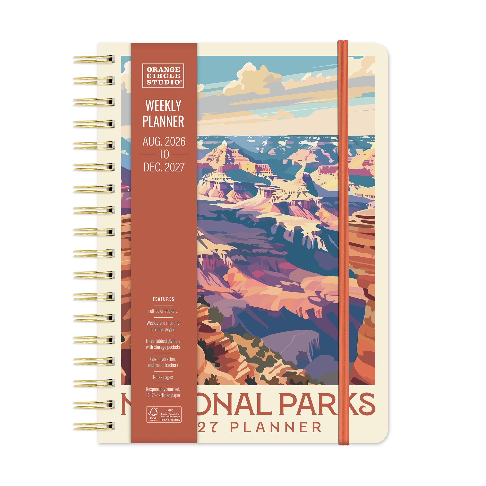 2027 National Parks Tri-Tab Planner