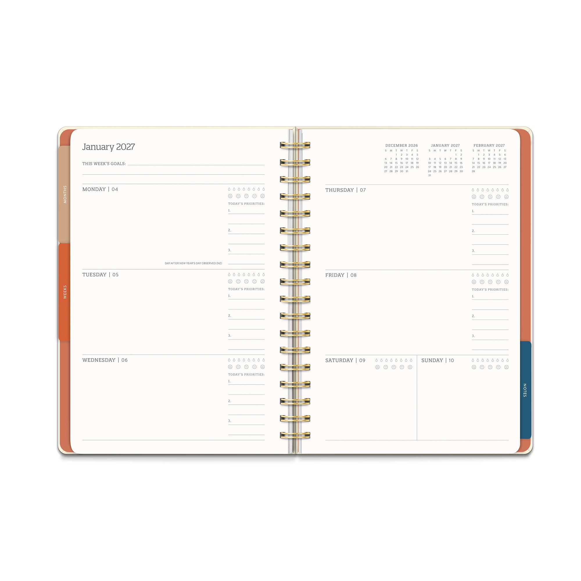 2027 National Parks Tri-Tab Planner