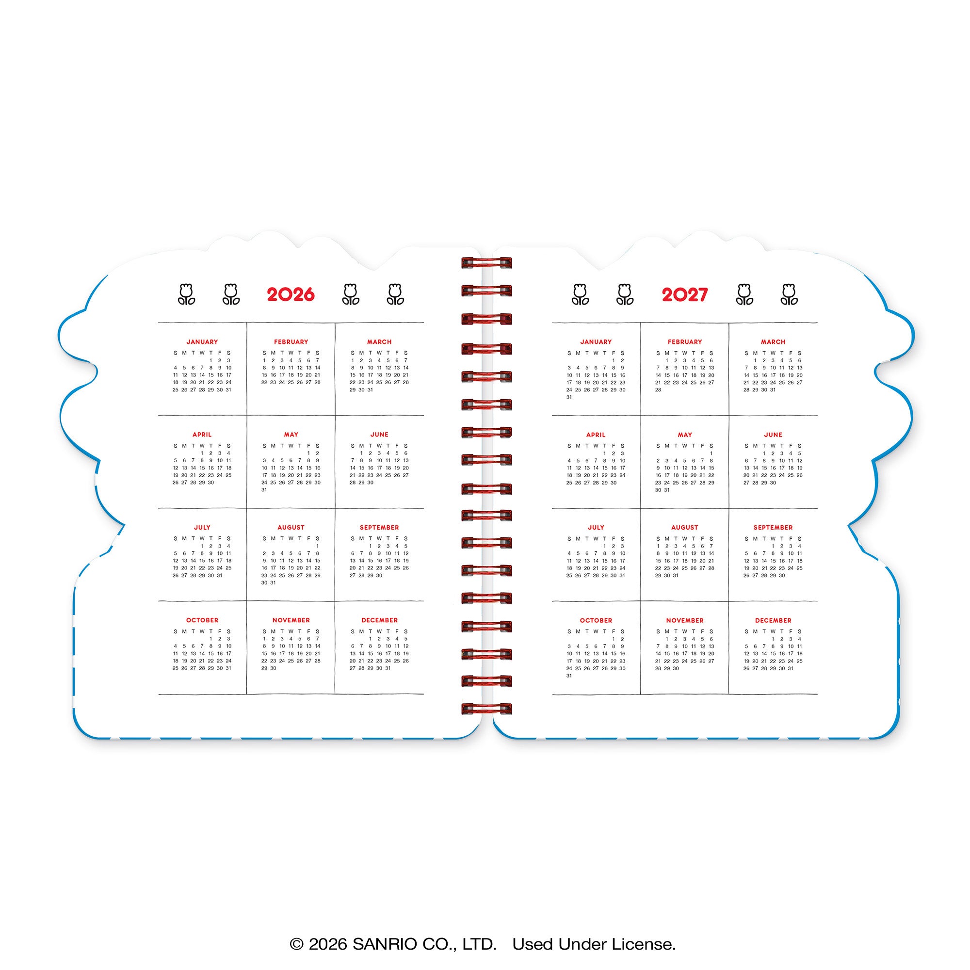 2027 Hello Kitty® and Friends Retro Die-Cut Weekly Planner