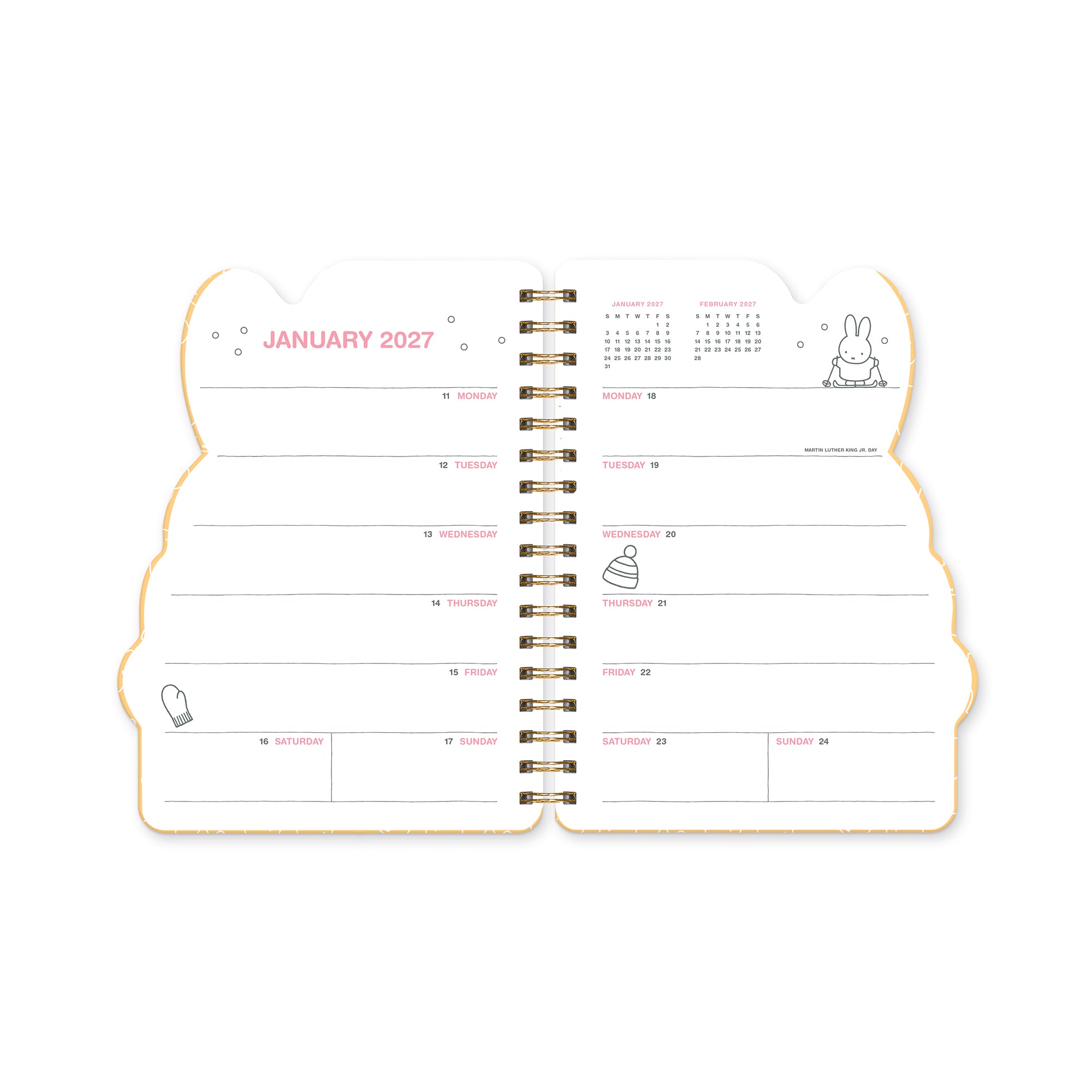 2027 Miffy A Year in Color Die-Cut Weekly Planner