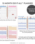 2027 Hello Kitty Take Note Sanrio 12 Month Do It All Planner