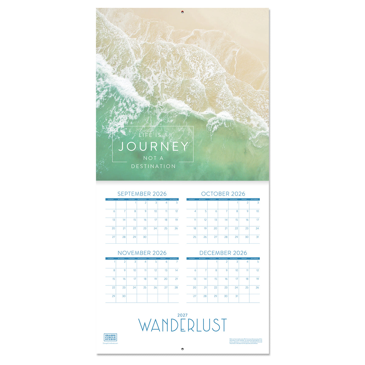 2027 Wanderlust 12" x 12" Wall Calendar