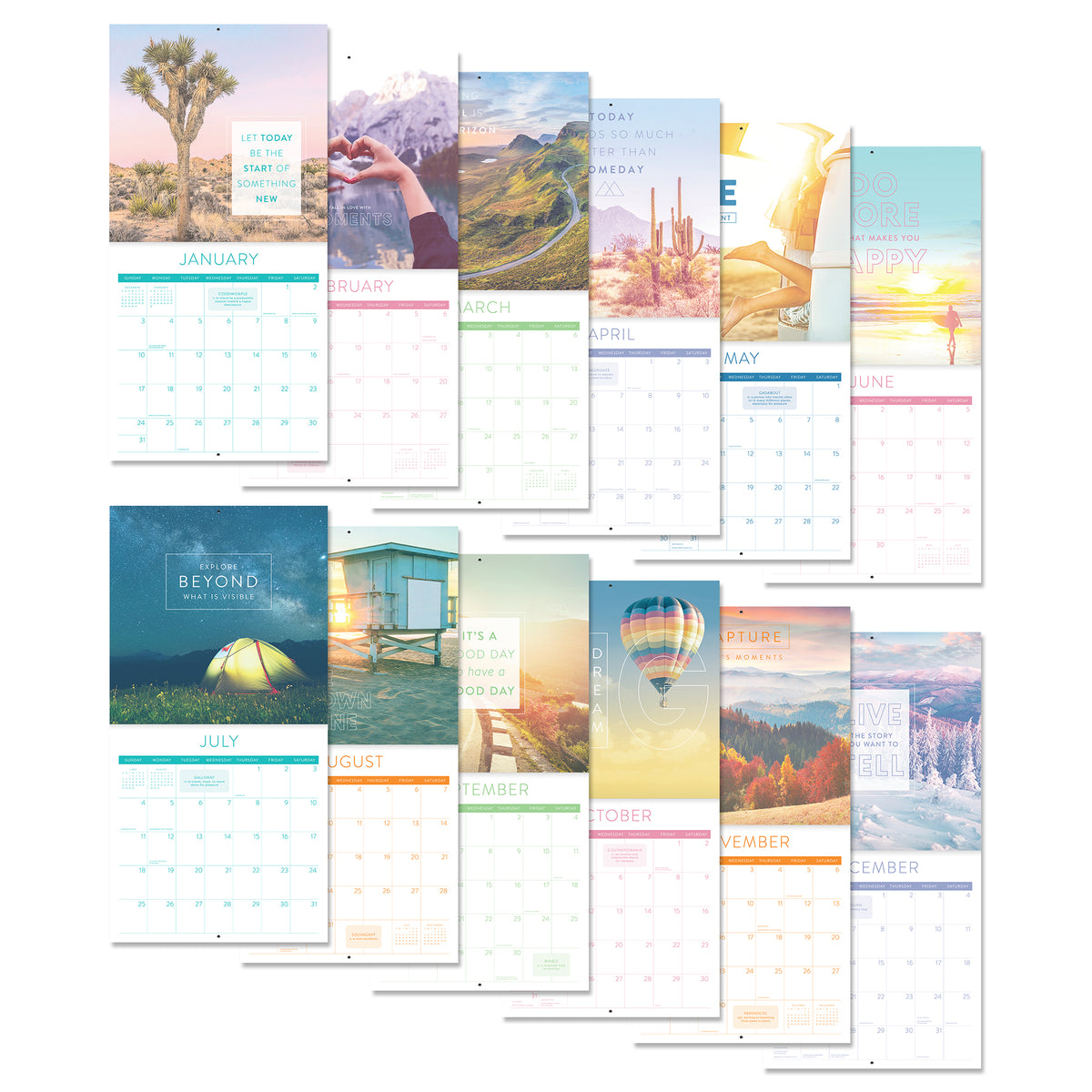 2027 Wanderlust 12" x 12" Wall Calendar