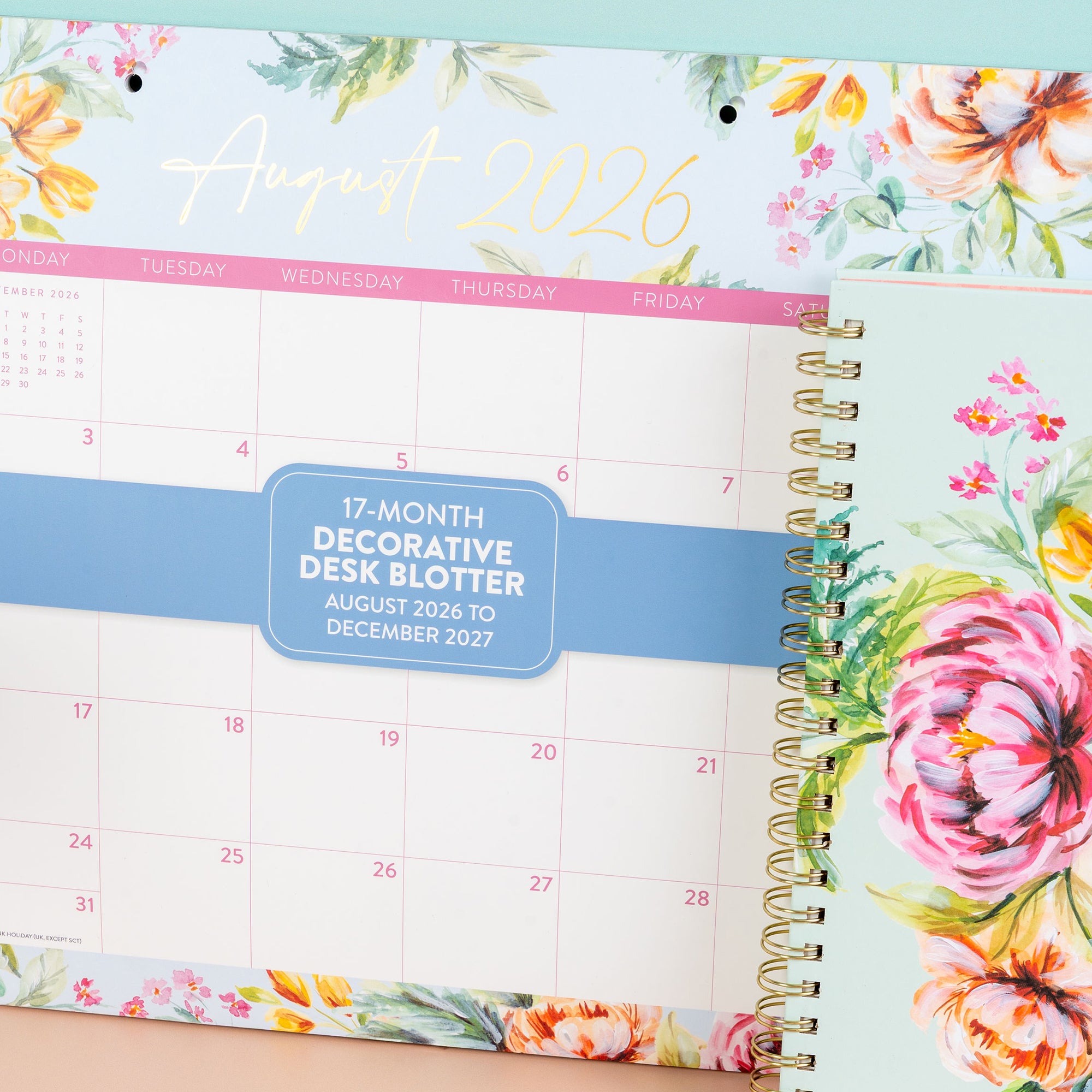 2027 Bella Flora Decorative Desk Blotter