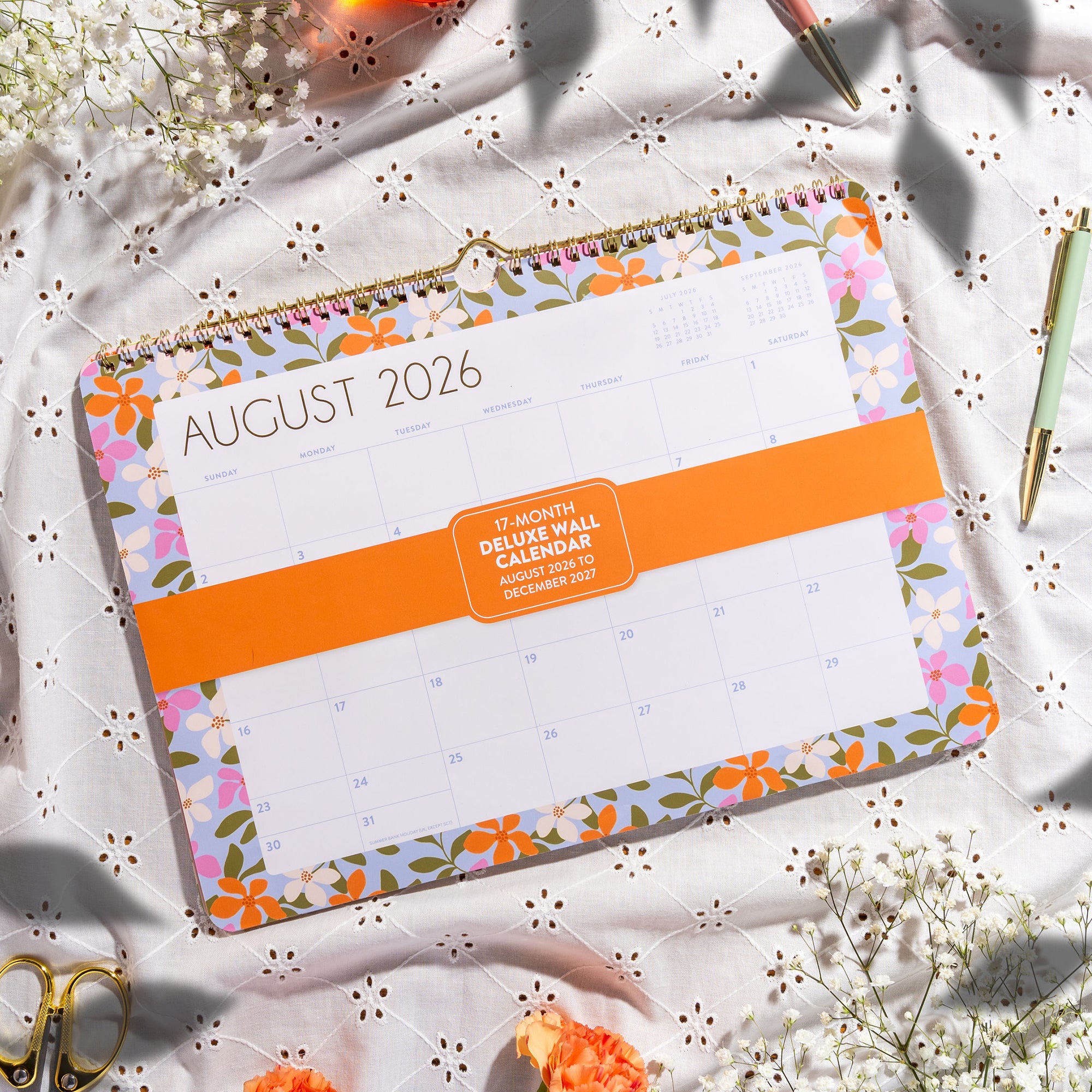 2027 Secret Garden Deluxe Wall Calendar