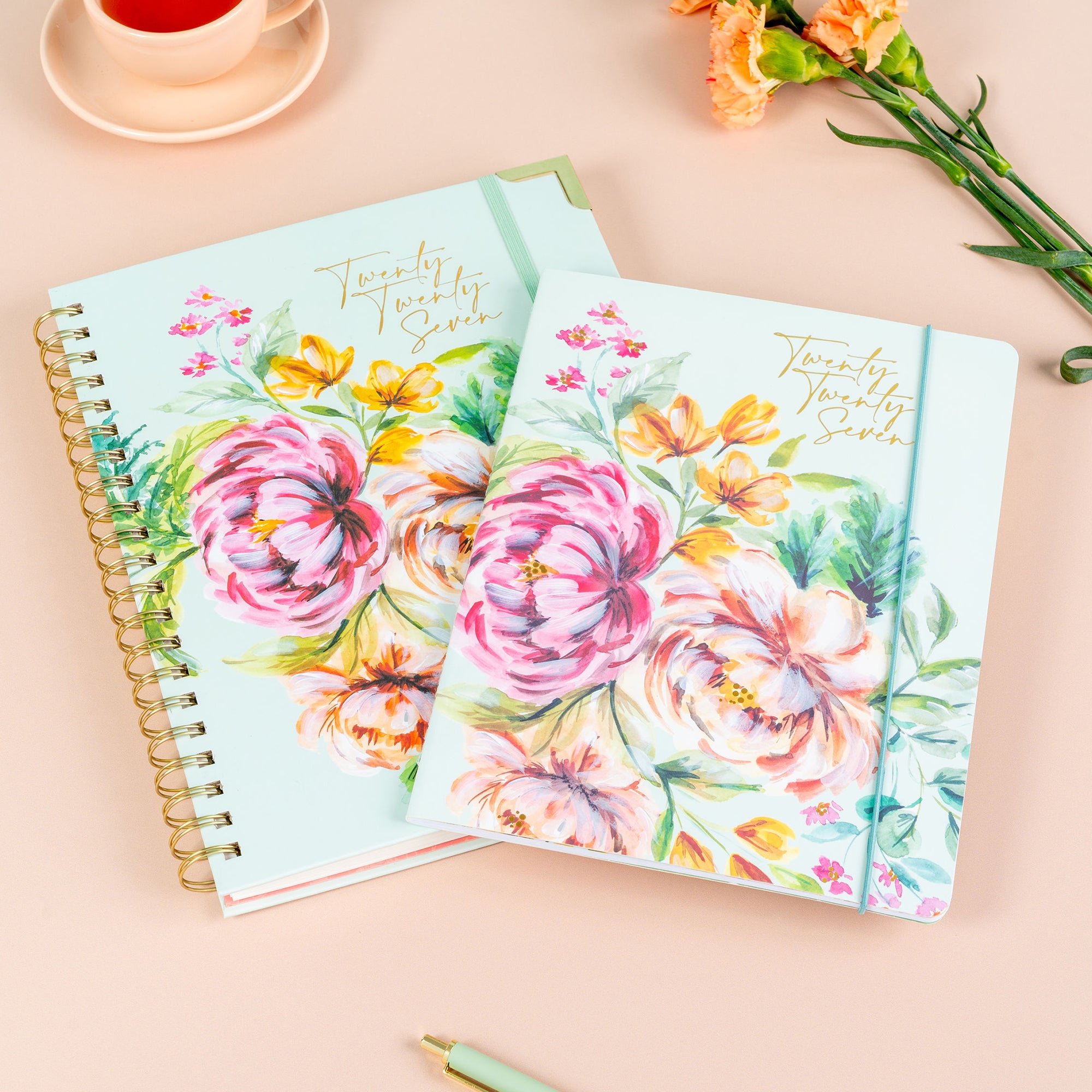 2027 Bella Flora Deluxe Extra-Large Spiral Planner